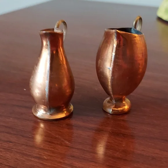 Mini Italian copper dollhouse decor cool copper water jugs with handle ITALY - Picture 2 of 6